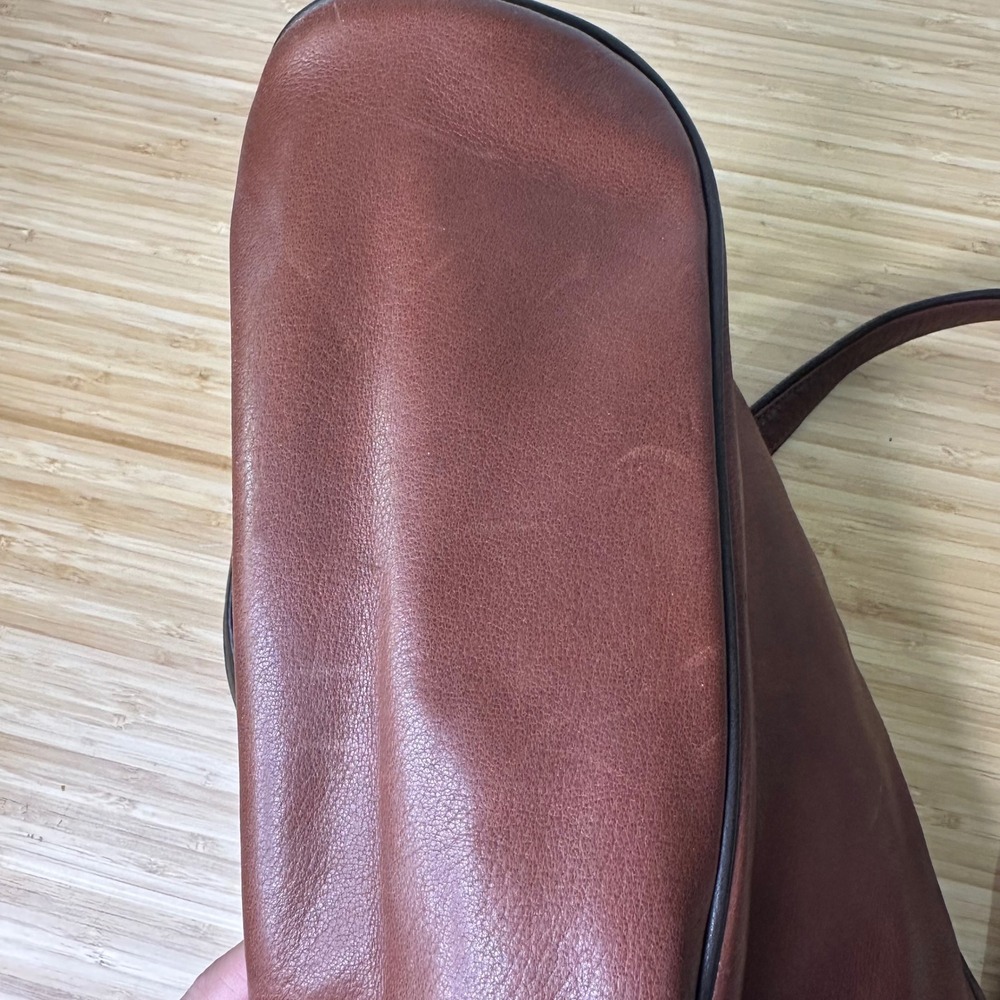 Mowen Leather Designs Messenger Briefcase Bag‎ Brown Black Leather Academia GUC - Picture 14 of 16